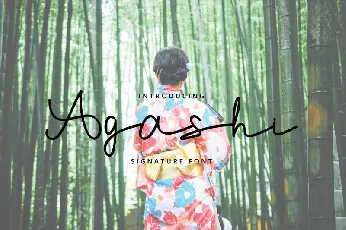 Agashi Signature Font font