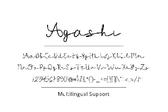 Agashi Signature Font font