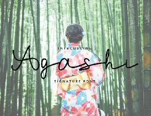 Agashi Signature Font font