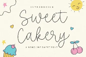 Sweet Cakery font