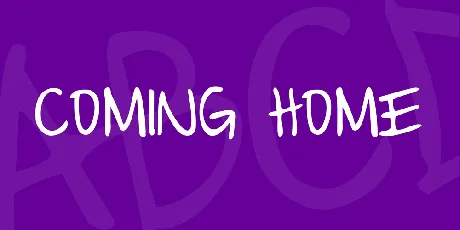 Coming Home font