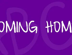 Coming Home font