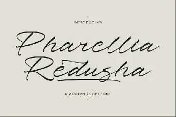 Pharellia Redusha font