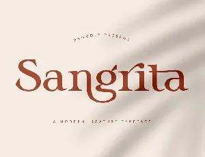 Sangrita font