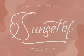 Sunsetof font