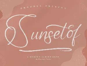 Sunsetof font