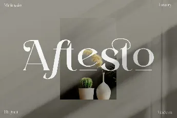 Aftesto Serif font