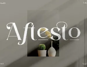 Aftesto Serif font