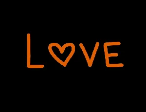 Love font