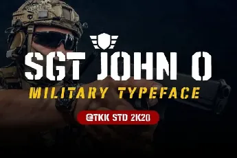 SGT Jhon O Display font