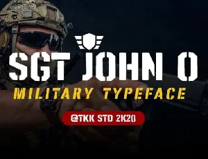 SGT Jhon O Display font