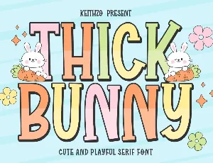 Thick Bunny font