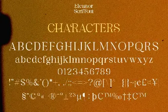 Eleanor DEMO font