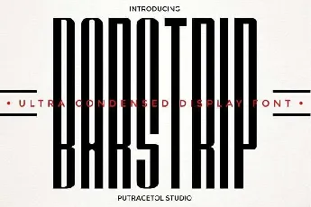 BARSTRIP Ultra Condensed font