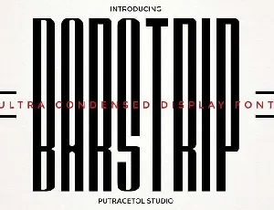 BARSTRIP Ultra Condensed font