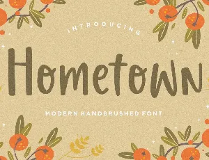 Hometown font