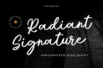 Radiant Signature font