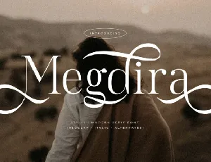 Megdira font