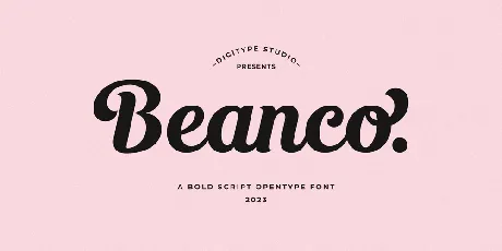 Beanco Demo font