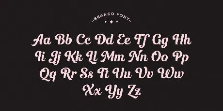 Beanco Demo font