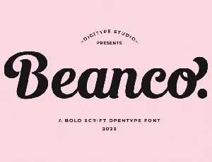 Beanco Demo font