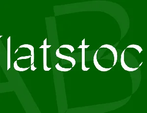 Flatstock font