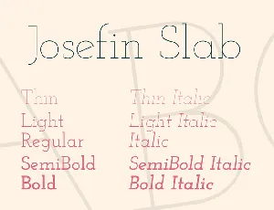 Josefin Slab font