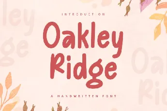 Oakley Ridge font