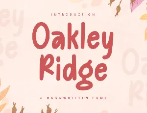 Oakley Ridge font