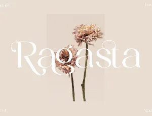 Ragasta Serif font