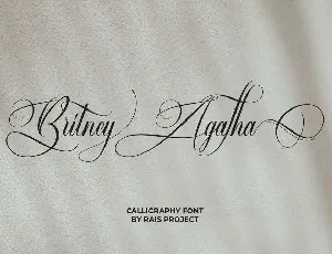 Britney Agatha font