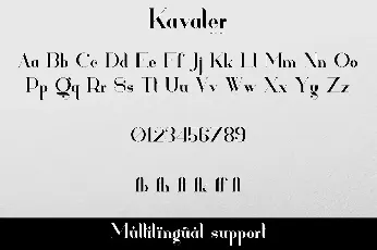 Kavaler font