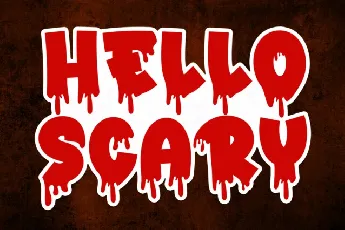 Hello Scary Display font