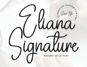 Eliana Signature font