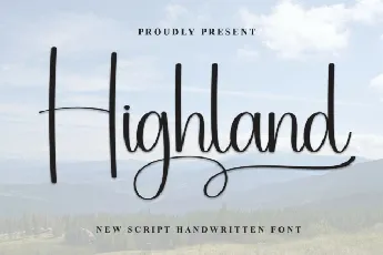 Highland Calligraphy font