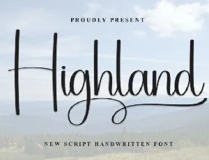 Highland Calligraphy font