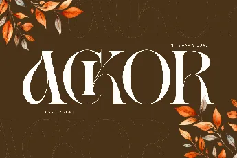 Ackor Demo font