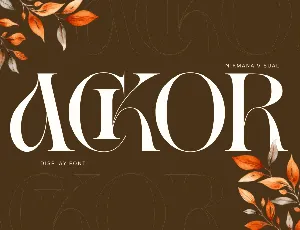 Ackor Demo font