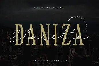 Daniza Claretta Signature font