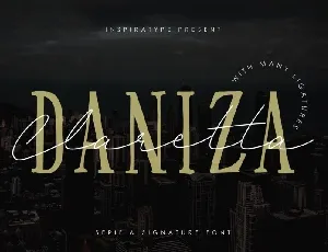 Daniza Claretta Signature font