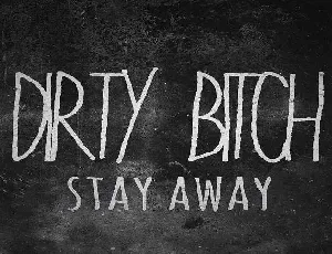 Dirty Bitch Free Download font