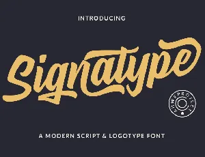 Signatype font