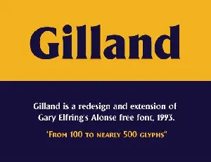 Gilland font