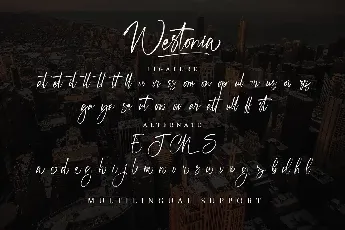 Westonia font