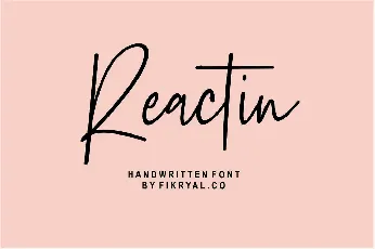 Reactin font