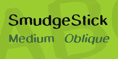 SmudgeStick font