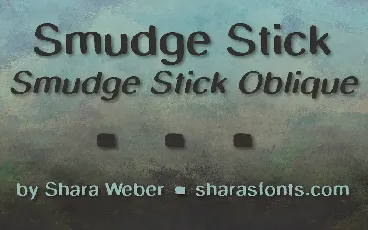 SmudgeStick font