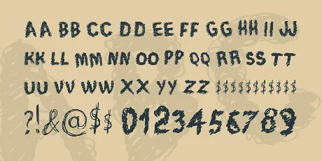 Trace of Rough font