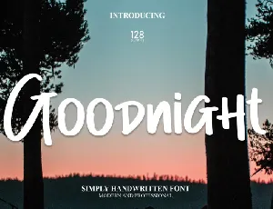 Goodnight Display font