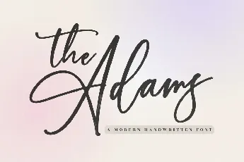 The Adams font